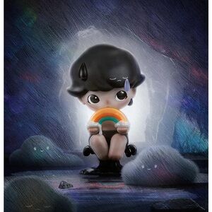 Dimoo pop mart by your side cheer up rain cloud rainbow